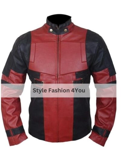 Ryan Reynolds Deadpool 3 Red Leather Jacket